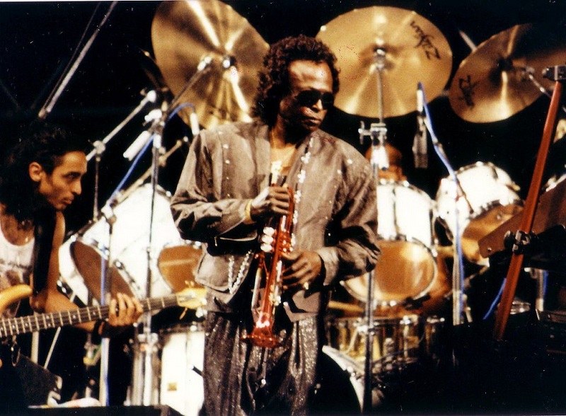 Miles Davis at the Nice Jazz Festival in 1989 in Nice, France. Photo: Oliver Nurock / Wikimedia