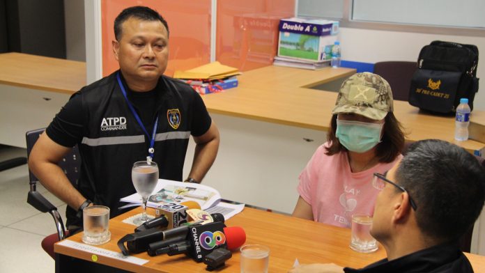 Police arrest Pathumporn “Ae” Mongkornchaiya Thursday in Ratchaburi.
