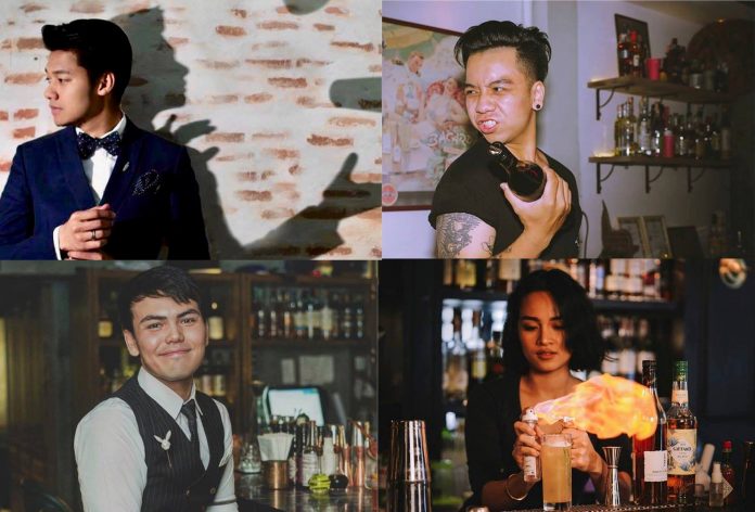 The Rising Star of The Bar Awards finalists, clockwise from top left, Jane Kaew-Yod, Krit Prahobdee, Noppasate Hirunwathit and Patchara Hitchman. Photo: The Bar Awards / Facebook