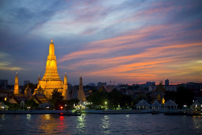 Temple of Dawn glows at sunset. Image: Mike Norton / Flickr