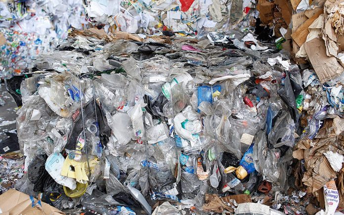 Baled plastics await pickup in a July 2017 file photo for recycling inside the Athens-Clarke material recycling facility in Athens, Georgia. Photo: Joshua L. Jones / Athens Banner-Herald Baled plastics await pickup in a July 2017 file photo for recycling inside the Athens-Clarke material recycling facility in Athens, Georgia. Photo: Joshua L. Jones / Athens Banner-Herald