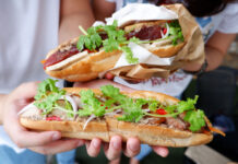 This Simple Shop Might Offer Bangkok’s Best Banh Mi The Traditional Banh Mi (150 baht) and the Pork Belly Banh Mi (130 baht).