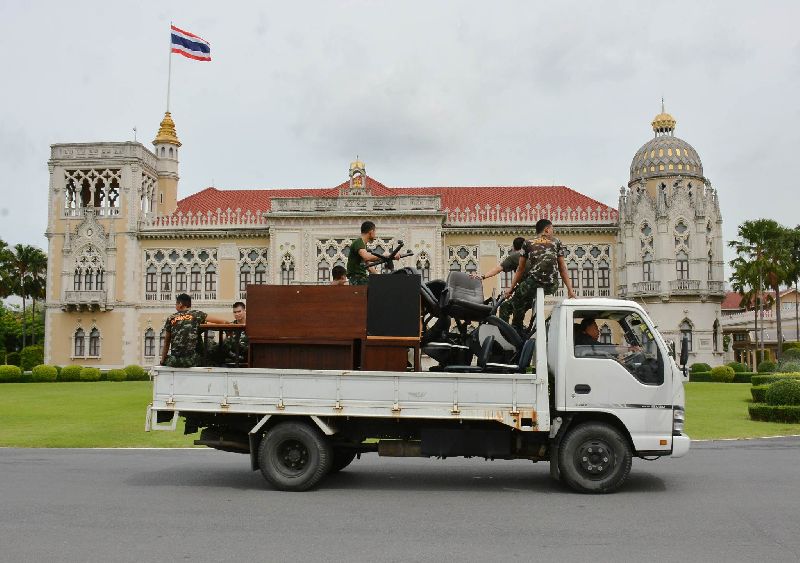 The Government house was recently renovated, following the 22 May coup d'etat.