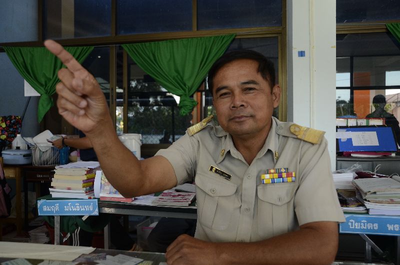 Khamkian Bantao, 54, a gym teacher in Nong Khai province who is said to resemble Thai PM and junta chairman Prayuth Chan-ocha.<br />