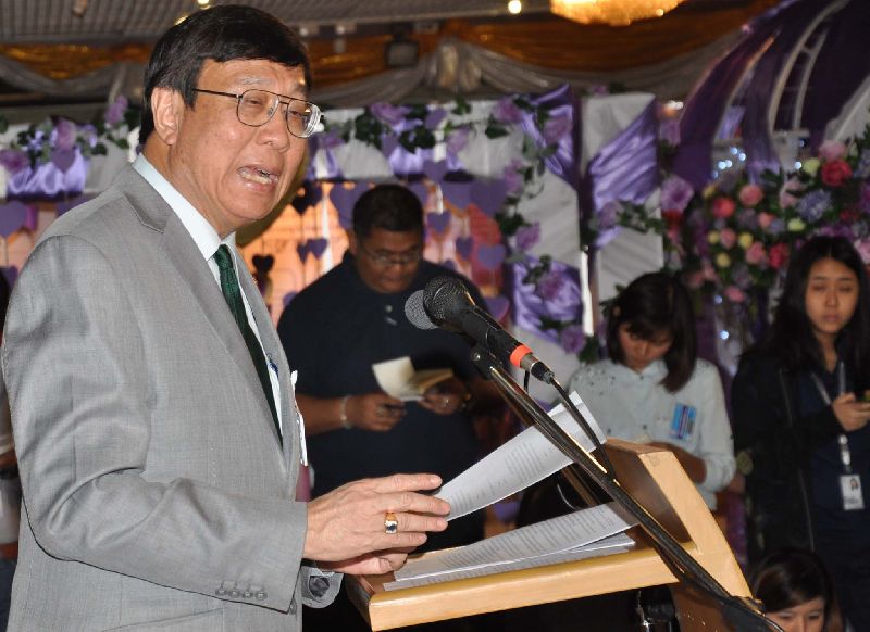 Pornpetch Wichitcholchai, NLA chairman, speaking on 30 March 2015.