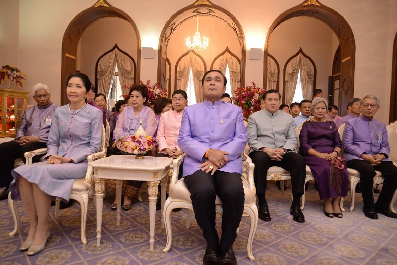 Gen. Prayuth Chan-ocha at a Songkran ceremony on 9 April 2015.