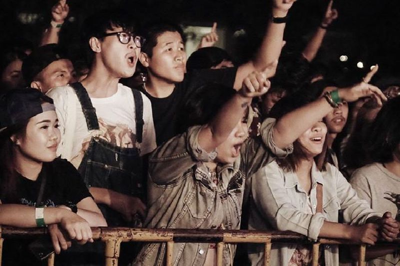Audience at the Fungjai-sponsored 'Fresh Mushroom' music fest last month in Chiang Mai. Photo: Fungjai / Facebook