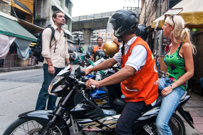 A motorcycle taxi on Soi Sukhumvit Soi 11. Photo: Mark Fischer / Flickr