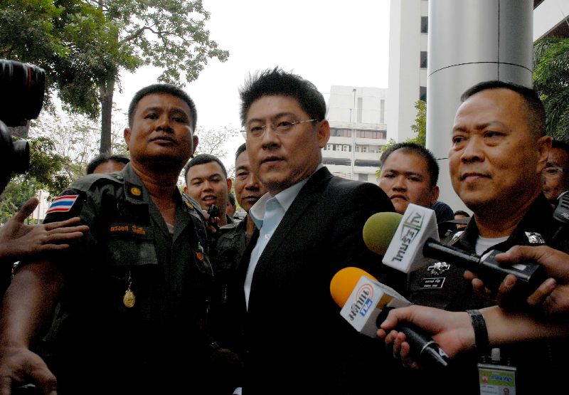 Sorayuth Suthassanachinda at the Criminal Court in Bangkok, Feb. 29.