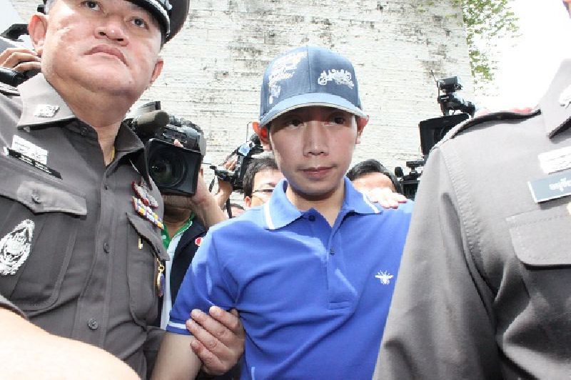 Vorayuth Yoovidhya was arrested at his family home in Bangkok on Sept. 3, 2012. He would later flee to Singapore.
