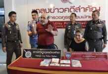 Turk, Iranian Accused of Pattaya Stealing Spree