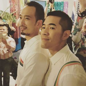 A photo of Woody (right) and his boyfriend. Photo: Woody Milintachinda / Instagram