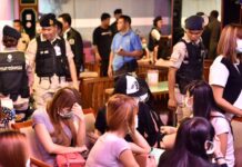 Underage Girls, Police ‘Bribe Ledger’ Discovered in Raid on Ratchada Flesh Parlor