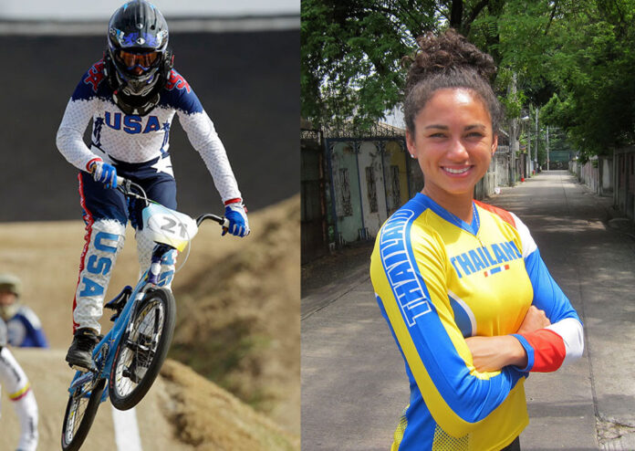 BMX rider Amanda Carr poses for a photograph during a June 23 visit to Bangkok. Photo: Chris Lines / Associated Press