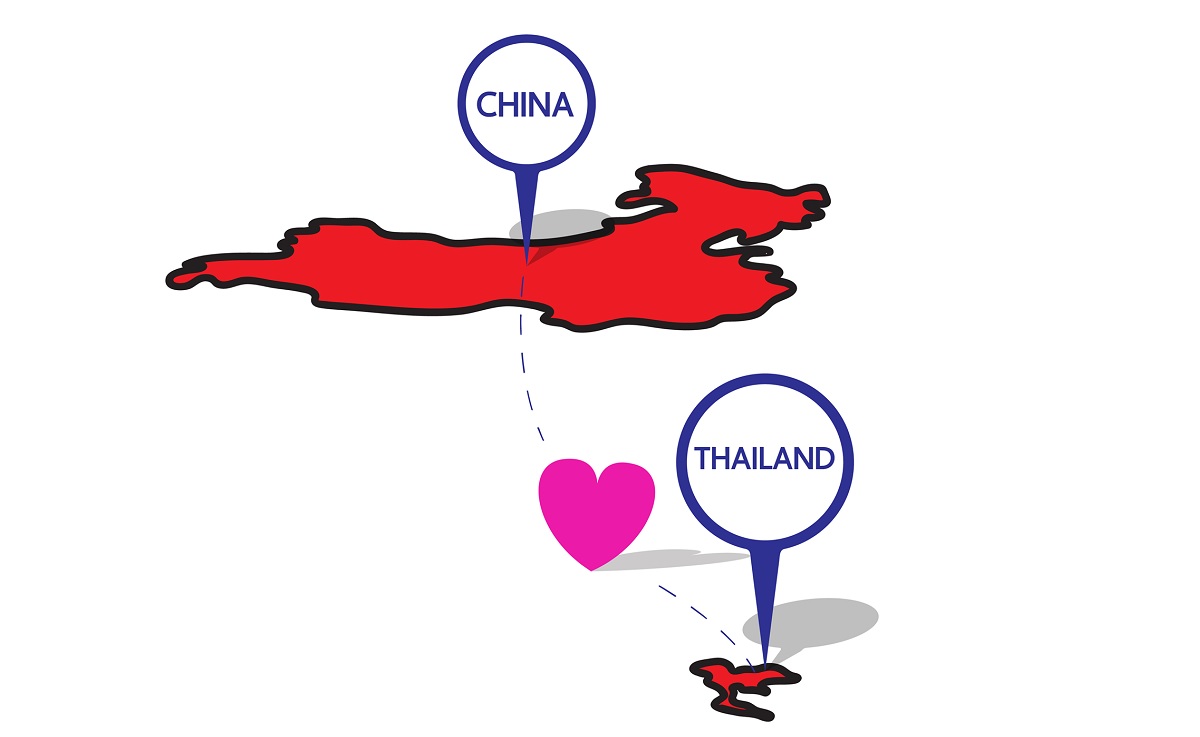 Part of the graphics created by Thai CCTV communicating that Chinese people recognize Thais as friends or relatives. Photo: TCCTV / Facebook