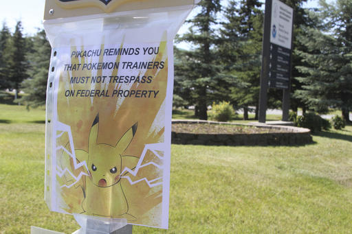 This Tuesday, July 12, 2016, file photo, shows a sign at the National Weather Service in Anchorage, Alaska, informing
