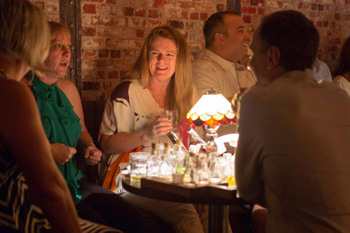 Patrons in The Gin Tub in Brighton, England, in a photo posted July 22. Photo: The Gin Pub / Facebook