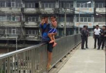 Desperate Man Threatens to Leap From Bridge With Toddler Son