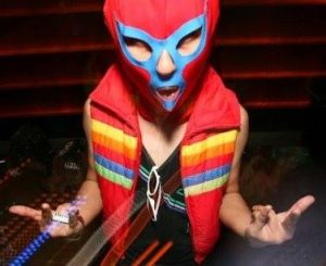 A reveler at SuperrZaap's lucha libre-themed 2009 'Ready to Rumble' party.