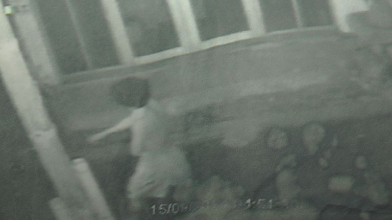 Police say this security camera image shows Wai Phyo walking away from the beach after David Miller and Hannah Witheridge were murdered there Sept. 15, 2014.