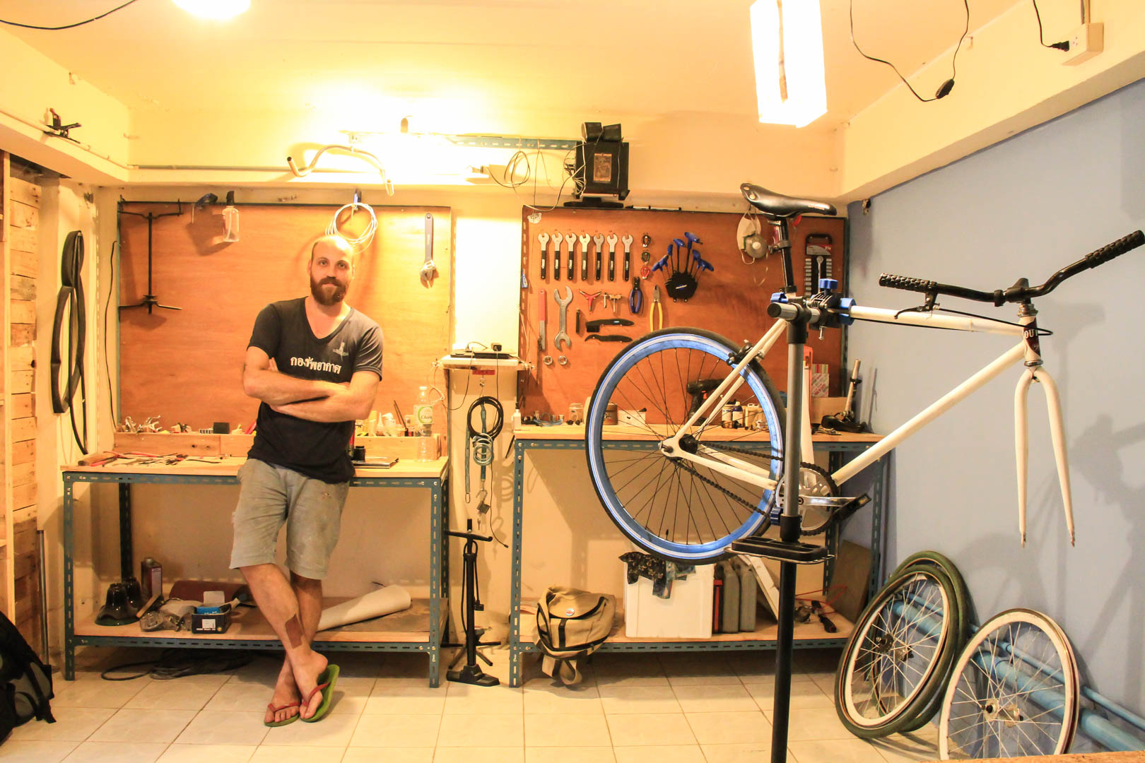 Men on Wheels Gearheads Open Bangkok s First Bike Co Op