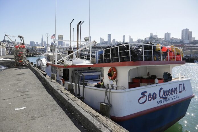 The Sea Queen II docked at Fisherman's Wharf in San Francisco, California. Photo: Eric Risberg / Associated Press