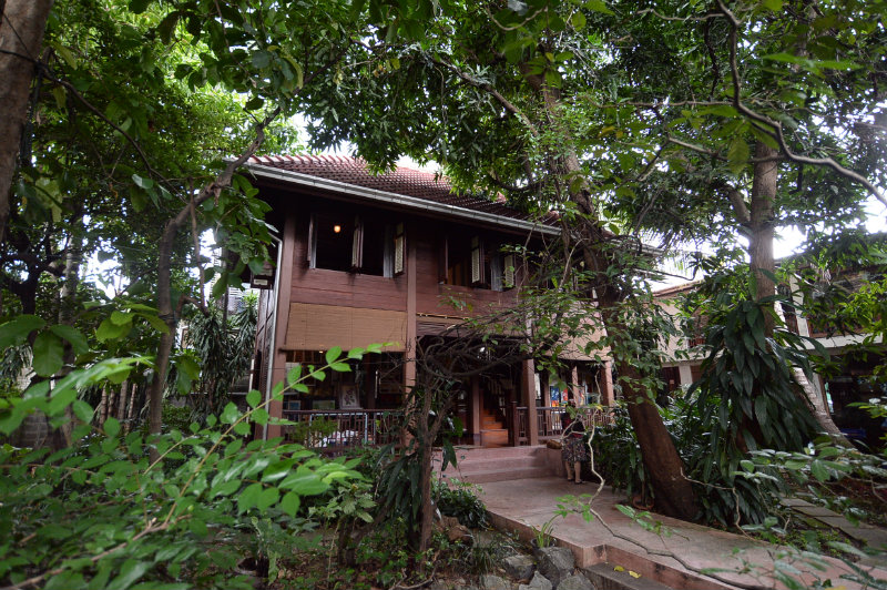 The two-storey teak house