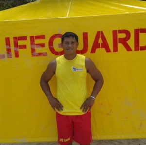 Utane Singsom, 41, a Phuket lifeguard of 16 years, says tourists should heed warning flags on beaches.