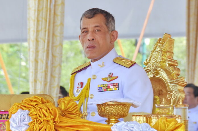 Crown Prince Vajiralongkorn presides over the royal ploughing ceremony May 9, 2016 in Bangkok. Image: Royal Household Bureau