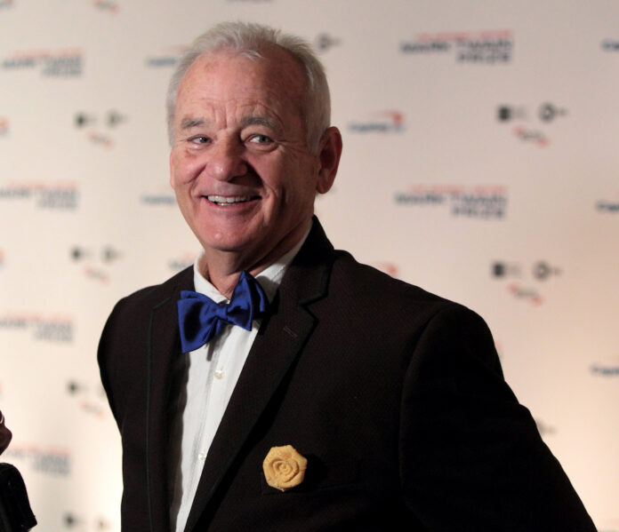 Bill Murray accepts the 19th Annual Mark Twain Prize for American Humor on Sunday in Washington. Photo: Owen Sweeney/ AP.
