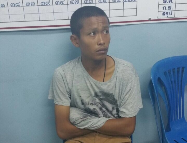 Anupol Dechwichit at Wattana Nakhon Police Station on Wednesday.
