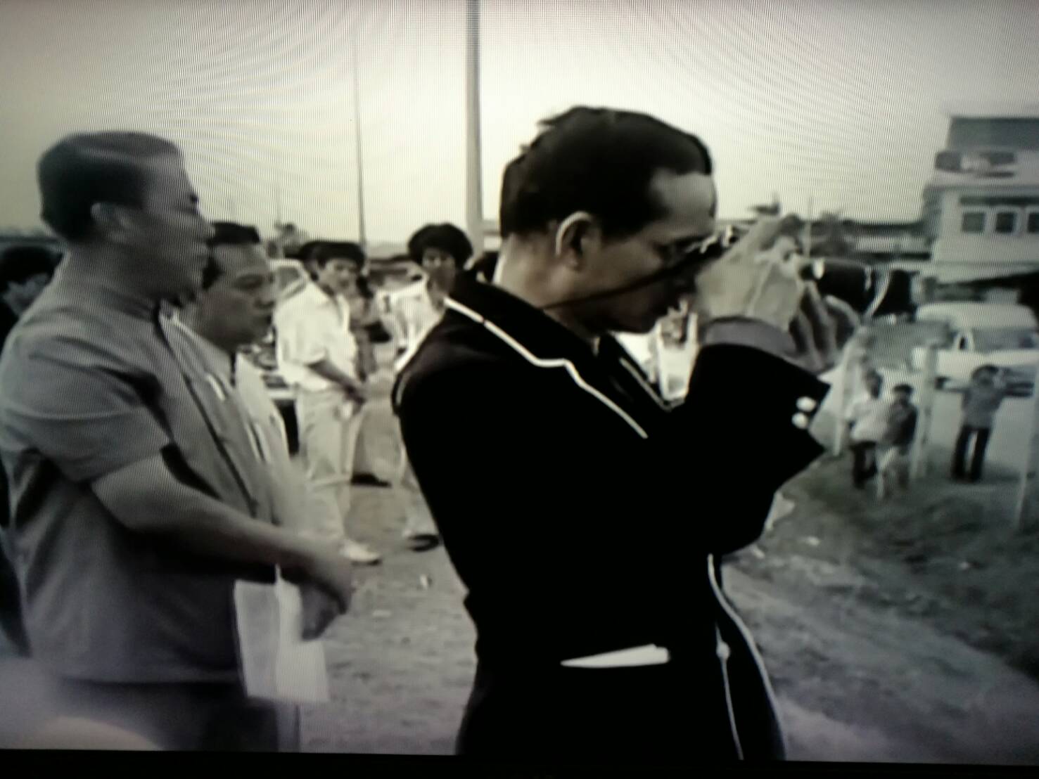 A picture of the late King from a TV program broadcast on all Thai TV stations on Friday.