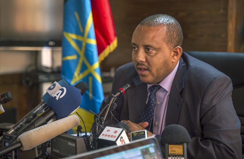 Ethiopia's Communication Affairs Minister Getachew Reda speaks to media about the current unrest in the country in 2016 in Addis Ababa, Ethiopia. Photo: Mulugeta Ayene / Association Press