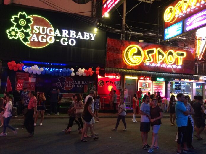 Pattaya’s Walking Street red-light district in an undated file photo.