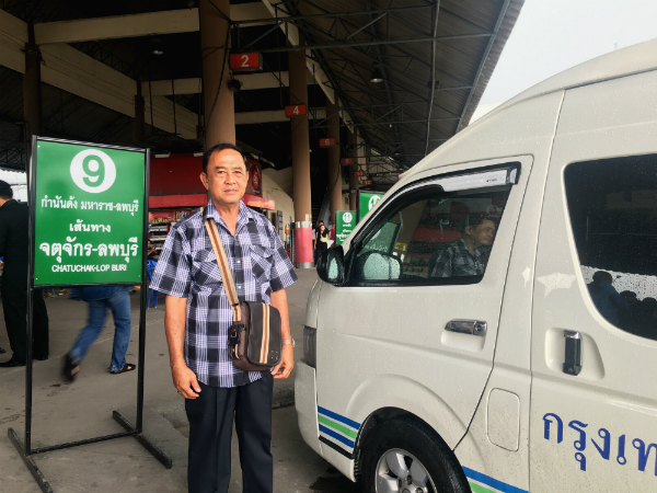 Tingthong Ngubootton operates vans between Bangkok and Lopburi province. He said his customers dropped by almost half Tuesday, the first day of the move.