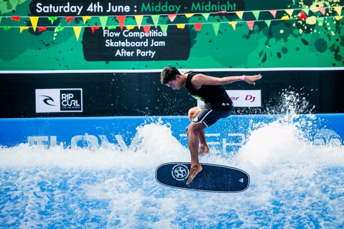 A competitor at the Flow Jam Bangkok competition in June. Photo: Flow House Bangkok / Facebook