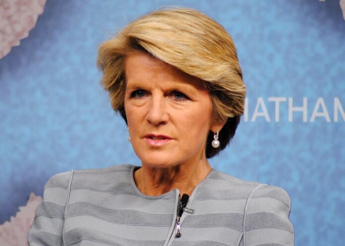 Australian Foreign Minister Julie Bishop in 2014 in Chatham House in London, England. Photo: Chatham House / Associated Press