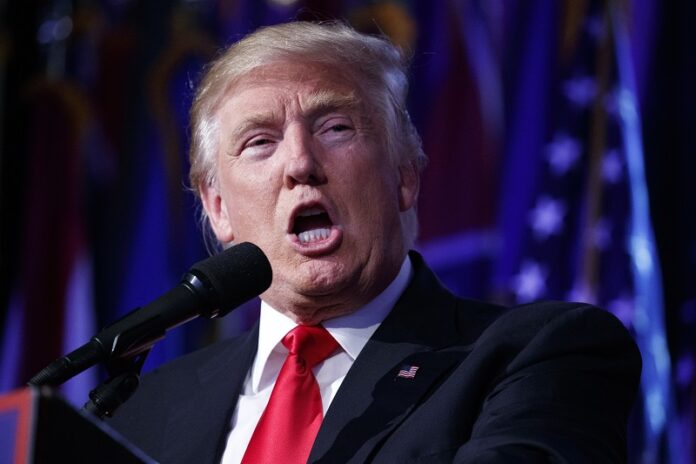 President-elect Donald Trump speaks during an election night rally Nov. 9 in New York. Photo: Evan Vucci / Associated Press