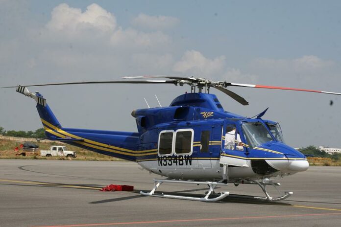 Indian model of a Bell 412 EP Variant helicopter similar to the one that was recovered in Indonesia Sunday. Anil Singhal / Flickr