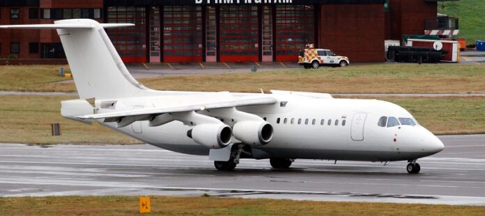 A BAE 146 aircraft similar to the one which has crashed Tuesday in Colombia. Photo: David Jones / Associated Press