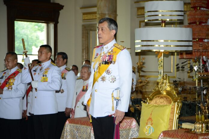 A file photo of then-Crown Prince Vajiralongkorn
