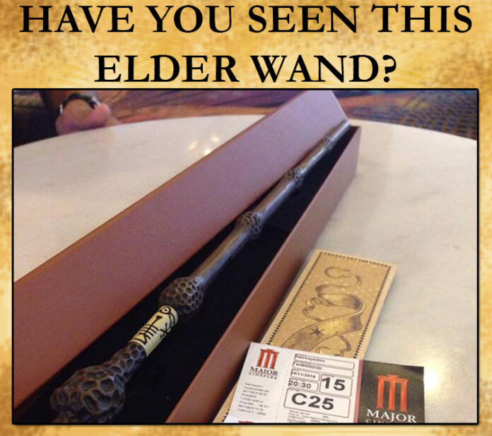 Natdanai Asavaruks’ Elder Wand before it went missing Nov. 20 at Major Phahon Yothin in Bangkok. Original photo: Natdanai Asavaruks / Facebook