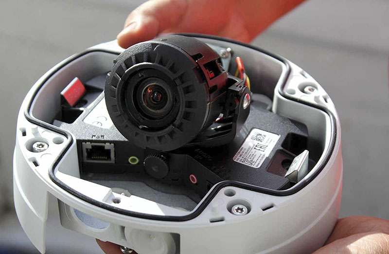 A close-up look inside a Satlink high definition electronic monitoring camera before it was installed on a longline tuna boat in Palau. Cameras are recording everything that comes over the rail and onto the deck of a few dozen tuna boats loaded with motion sensors and GPS systems in the western Pacific Ocean. Photo: Roll’em Productions / The Nature Conservancy / Associated Press