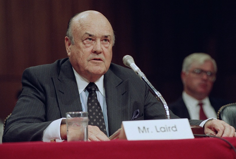 Former Defense Secretary Melvin R. Laird testifies on Capitol Hill in Washington. Photo: John Duricka / Associated Press