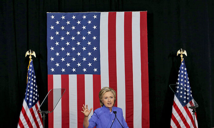 Democratic presidential nominee Hillary Clinton holds a rally in November in Wilton Manors, Florida. Photo: Patrick Farrell / Miami Herald / Associated Press
