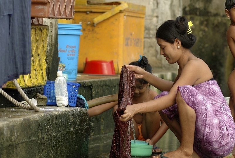 Families of migrants workers in Phang Nang, Thailand. Photo: IOM / Courtesy