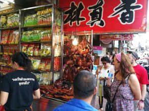 A shop full of dried meat & dried fruits.