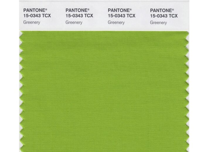 This image released by Pantone shows a color swatch called