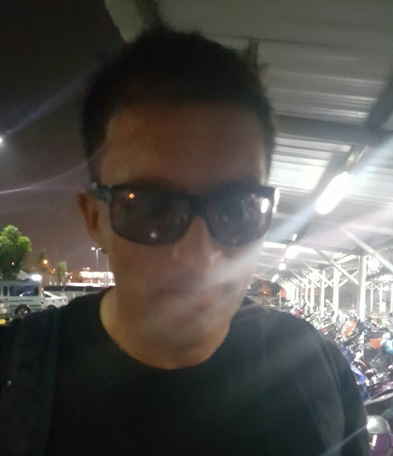 A photo of Pfeifer Zdenek upon being arrested at Tesco Lotus in Thalang district on Tuesday evening. Image provided by the police.