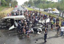 25 Die in Fiery Chonburi Wreck